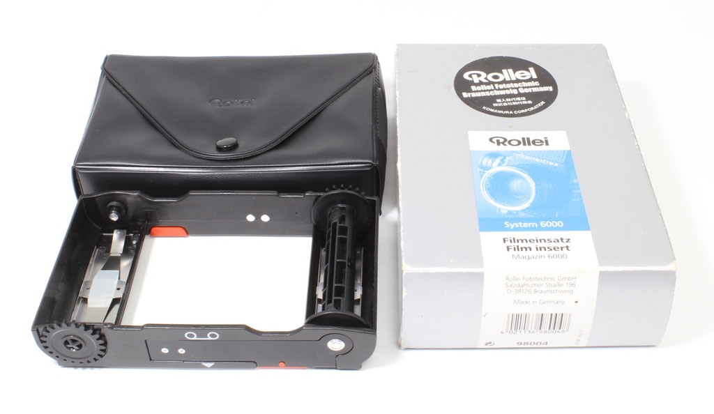 ローライ6000シリーズ用120フィルムマガジンと予備インサート2個 ローライ6000シリーズ用120フィルムマガジンと予備インサート2個