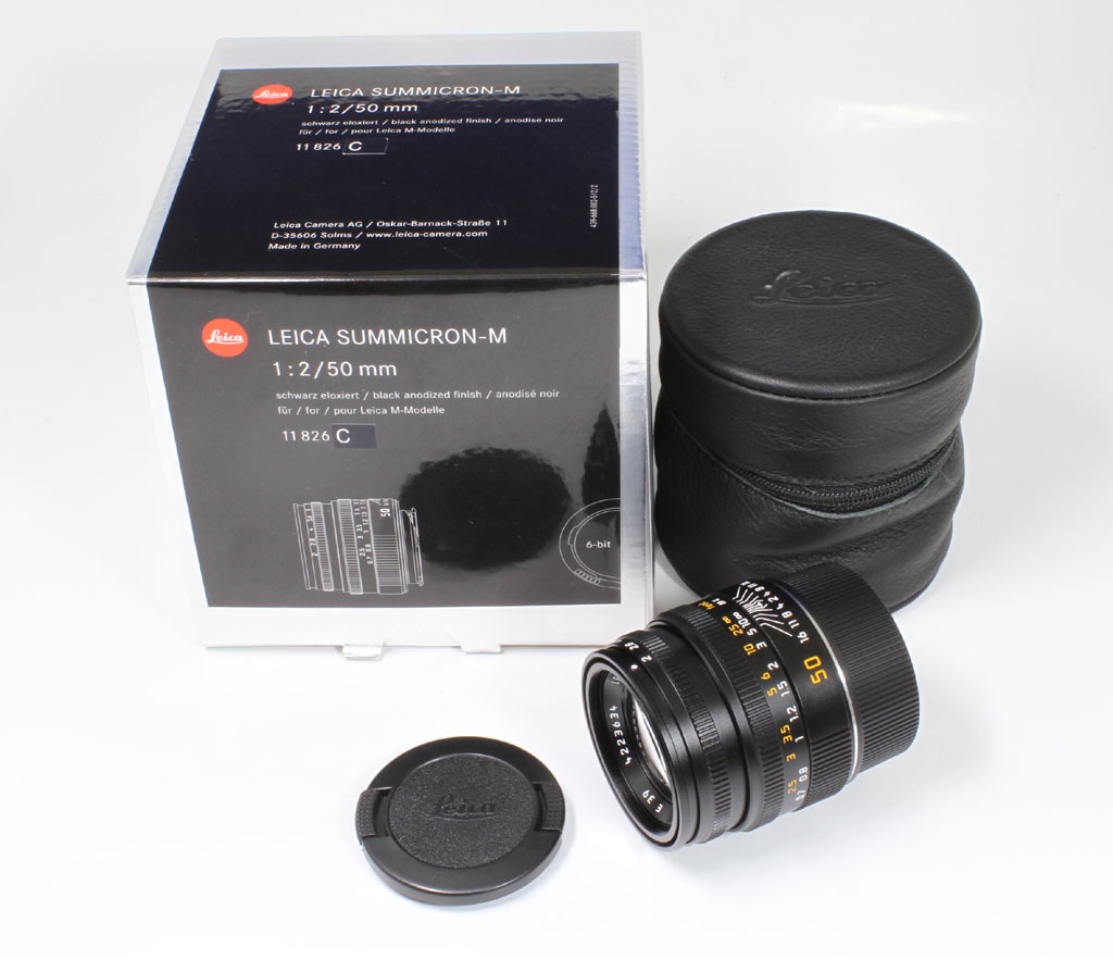 中古 ライカ ズミクロンM50mm F2.0 (第4世代、6bit) 程度：A（新同品）