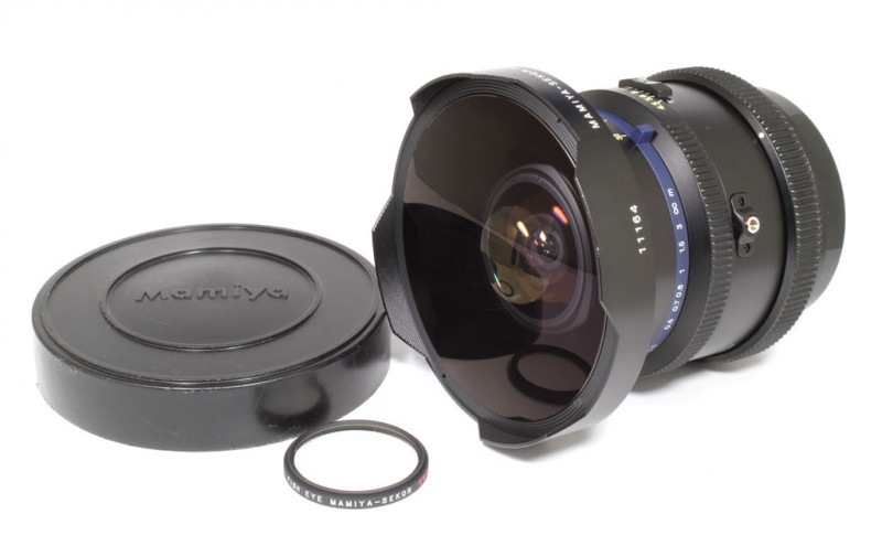 超希少 美品 マミヤ RZ67 37mm F4.5 W FISHEYE レンズ 中古 マミヤ RZ67用Z37mm F4.5W フィッシュアイ 程度：AB（良品）