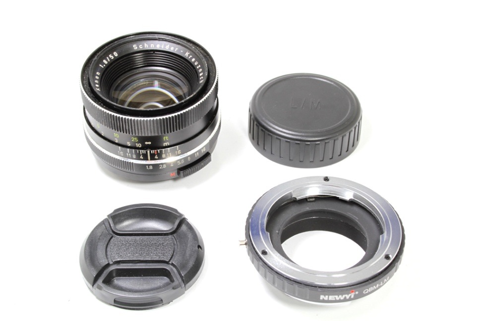 中古 ローライ SL用クセノン 50mm F1.8 & NEWYI QBM-LMアダプター