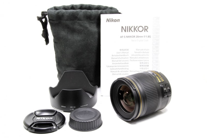 中古 ニコン AF-S 28mm F1.8 G 程度：A-（美品）
