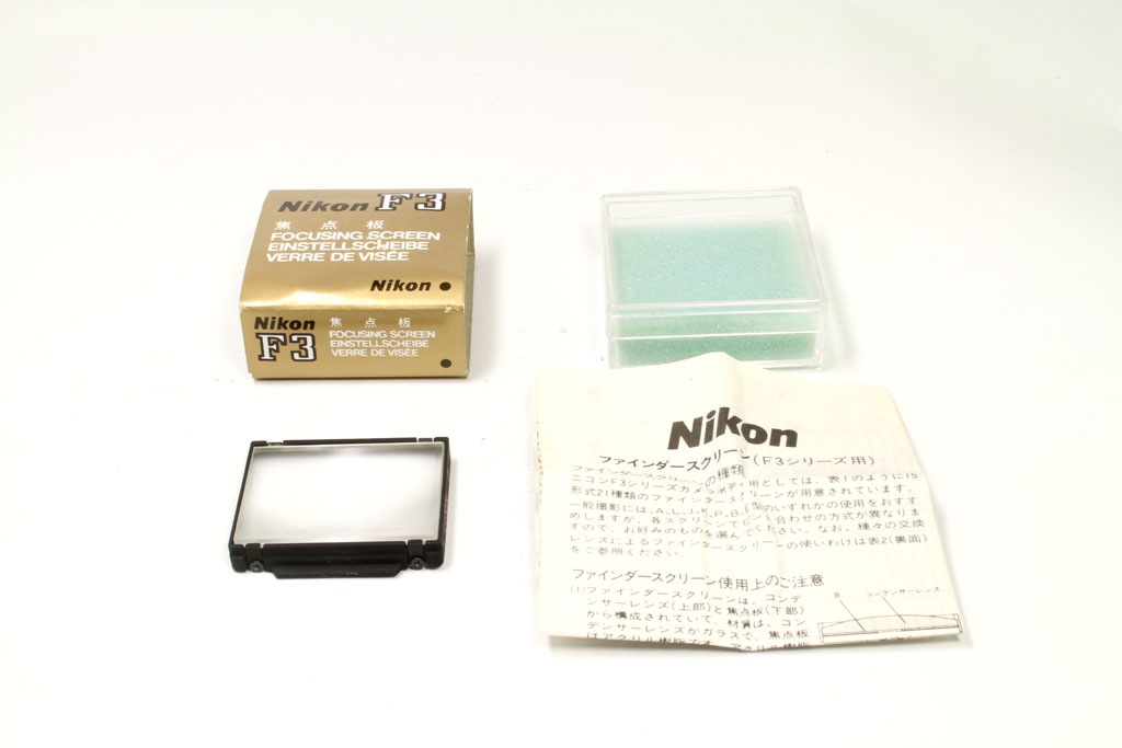 中古 ニコン F3用Eスクリーン（方眼マット） 程度:AB- (良品マイナス)