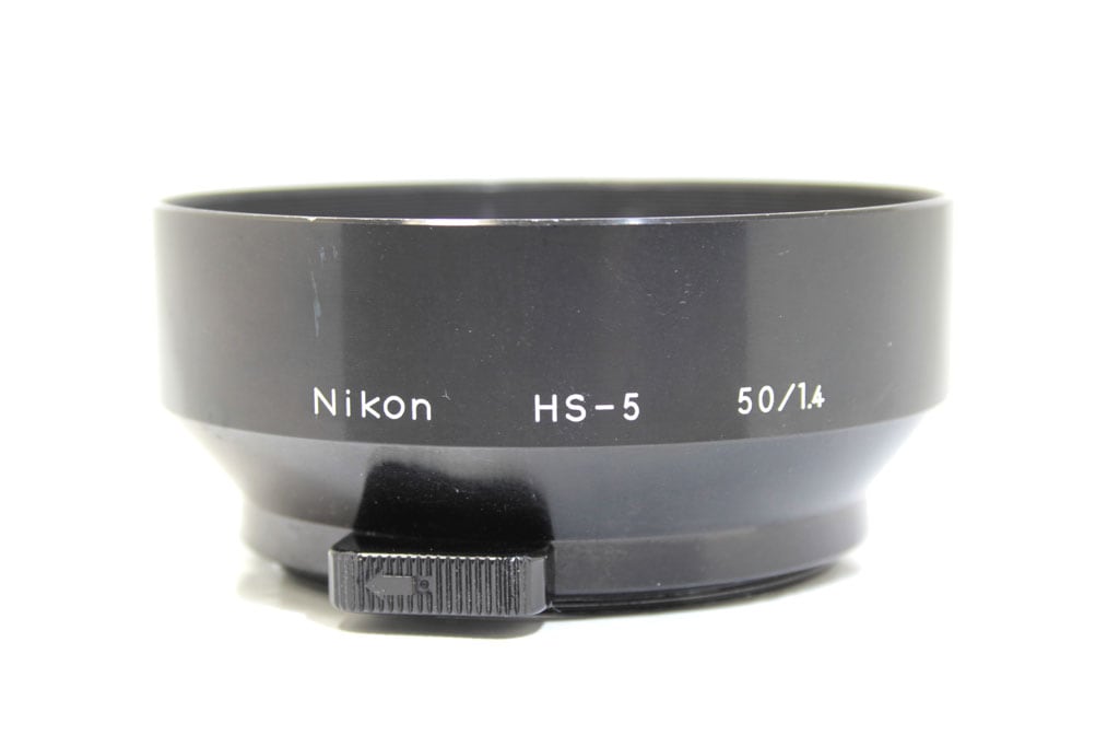 中古　ニコン　　　メタルレンズフード HS-5(初期型 ニューニッコール50ｍｍ F1.4用)　　　程度:B（並品）-タカナシカメラ CAM-ALL