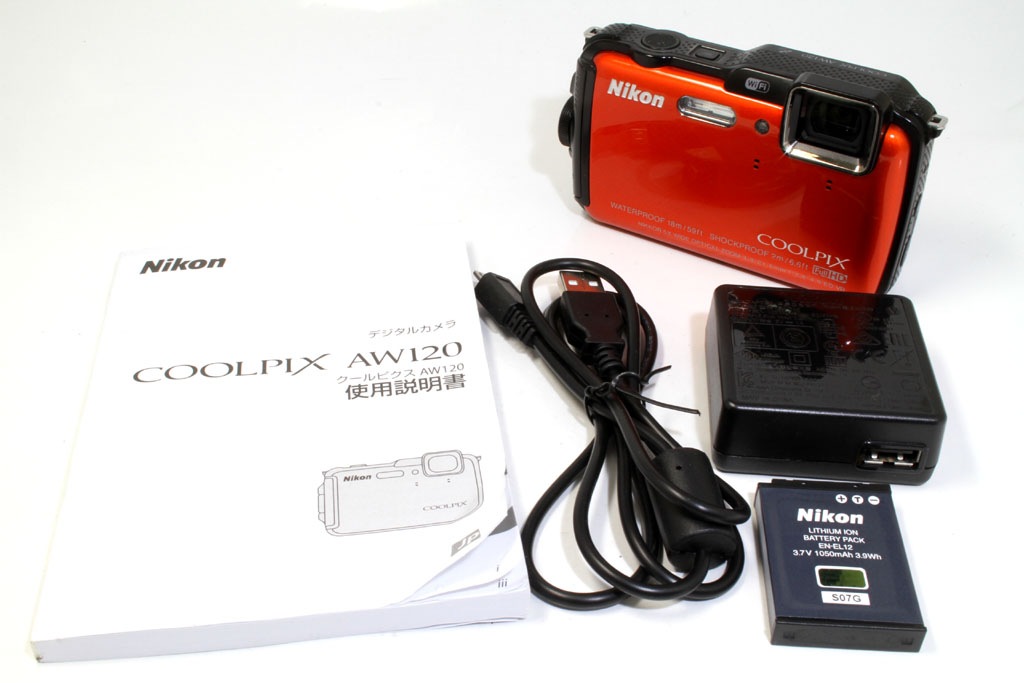 【カメラ】Nikon COOLPIX AW120 オレンジ 防水【動作確認済み】 Nikon COOLPIX AW120 オレンジ