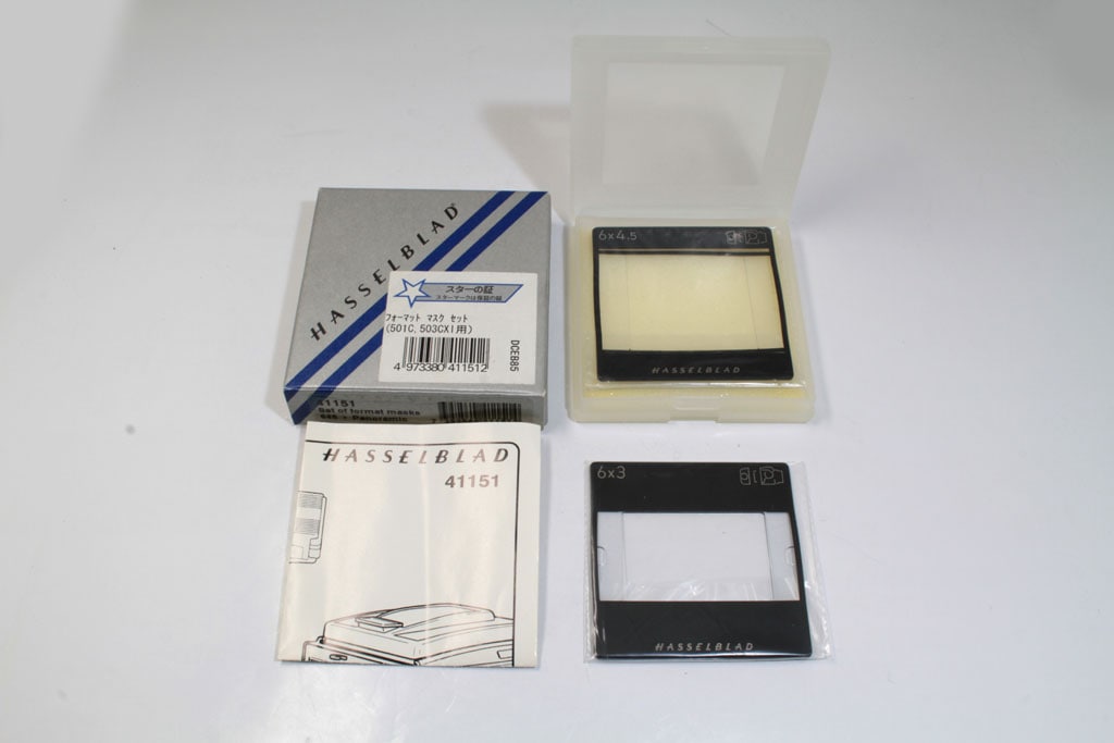 2枚セット ハッセルブラッド/Hasselblad 503CW 部品 中古 ハッセルブラッド フォーマットマスクセット（501C、503CXi
