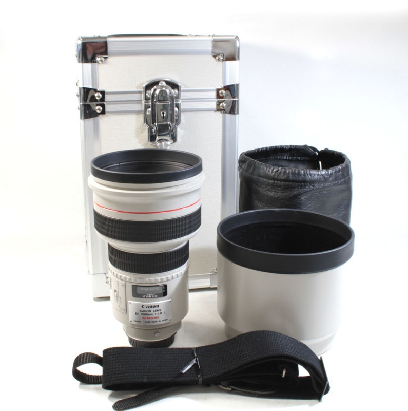 中古 キヤノン EF200mm F1.8L USM（現状品） 程度:AB-（良品マイナス）