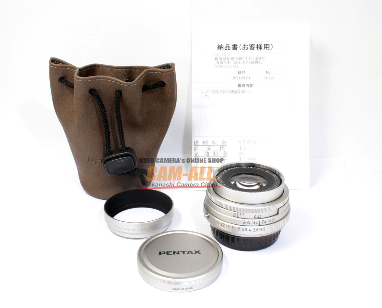PENTAX smc FA43mm F1.9 Limited シルバー smc PENTAX-FA 43mm F1.9