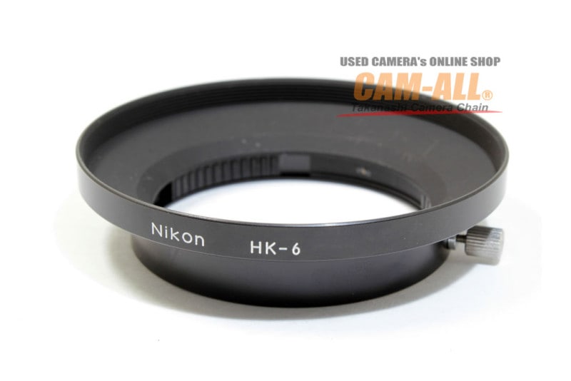中古 ニコン メタルレンズフードHK-6（名称刻印タイプ） 程度：AB（良品）