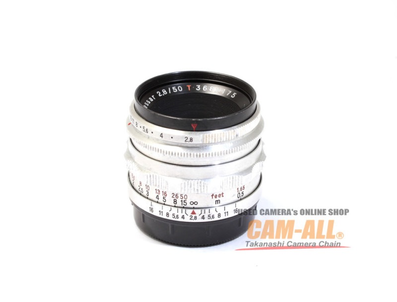 中古 ツァイスイエナ テッサー 50mm F2.8(M42マウント) 程度：B