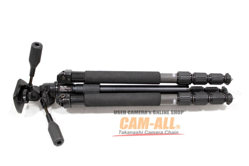 中古 スリック カーボンマスター 814PRO 4段カーボン三脚 程度：AB