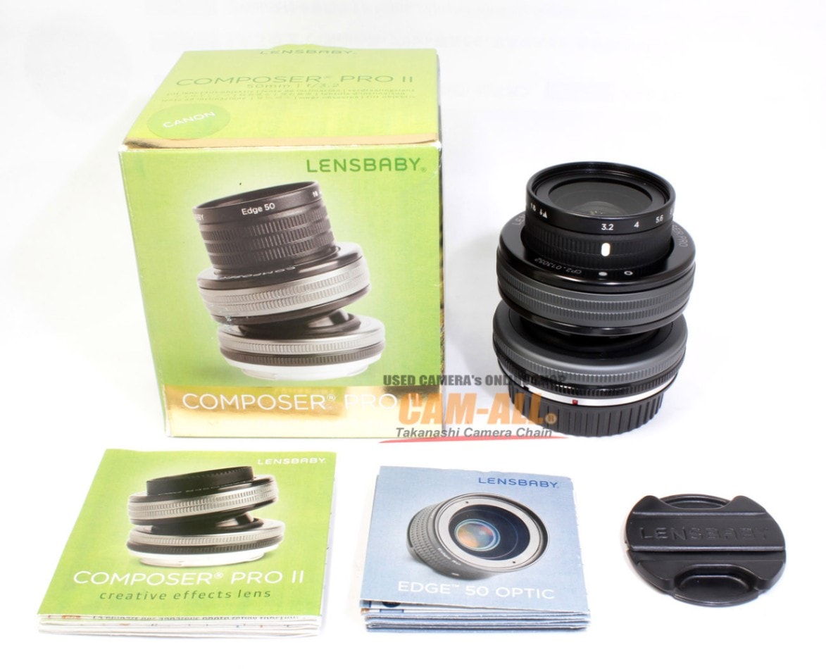 中古 LENSBABY COMPOSER PROII Edge 50mm F3.2（キヤノンEFマウント）