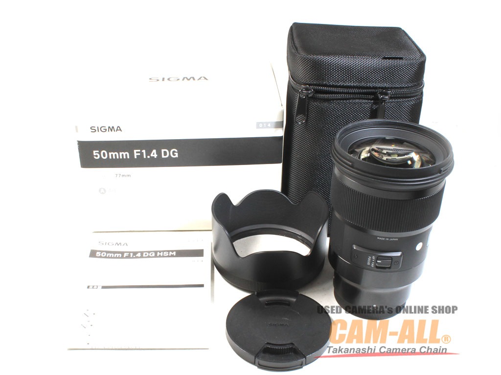 中古 シグマ Art 50mm F1.4 DG HSM(ソニーEマウント用) 程度：AB（良品）