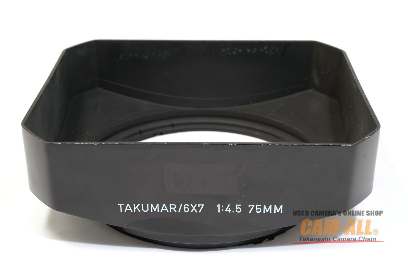 中古 ペンタックス 67用タクマー75mm F4.5用レンズフード 程度：AB（良品）