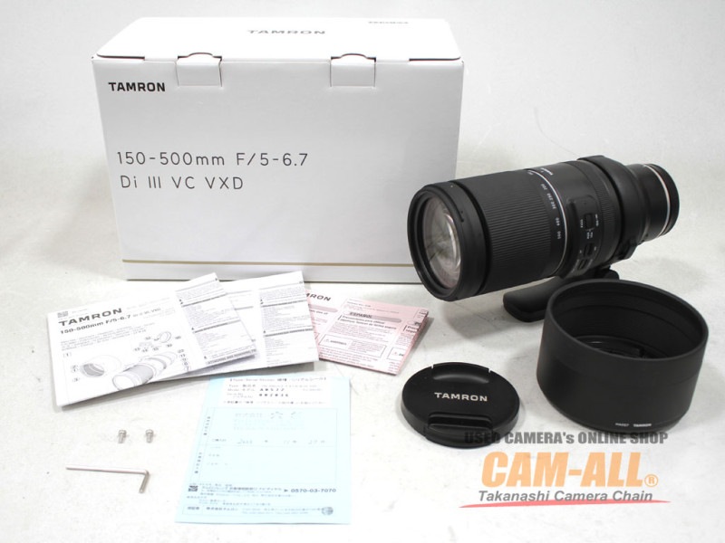 中古 タムロン 150-500mm F5-6.7 Di III VC VXD(A057,ニコンZマウント