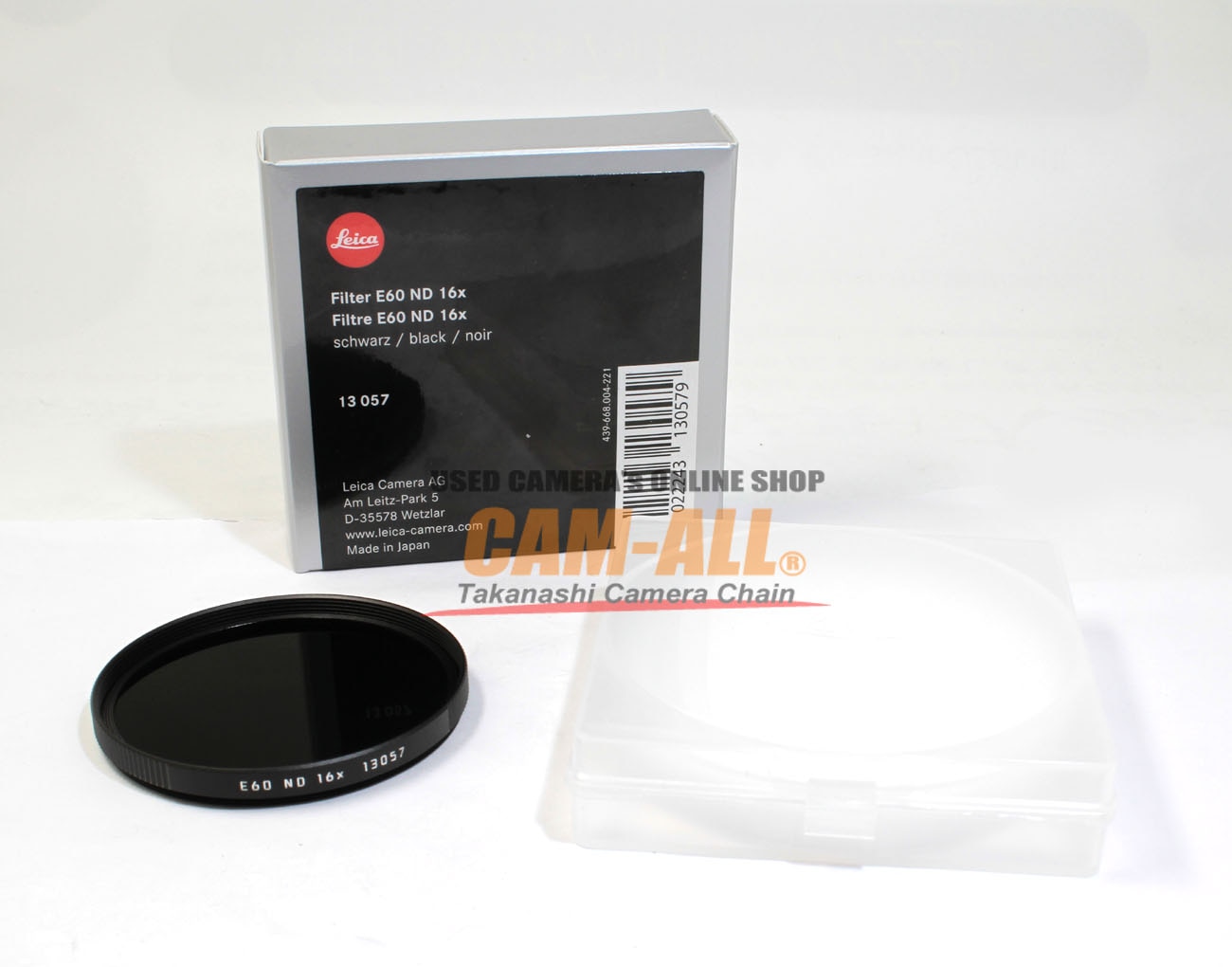 ライカ E60 ND 16x 　13057　箱ケース付 中古 ライカ E60 NDフィルター 16× (13057) 程度：A（新同品）