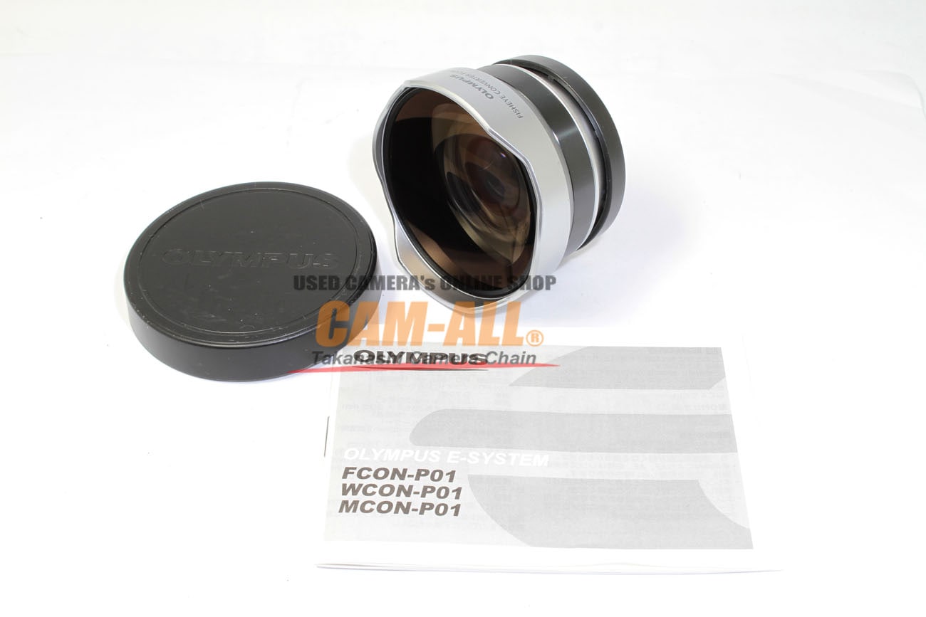 中古 オリンパス フィッシュアイコンバーター FCON-P01 シルバー