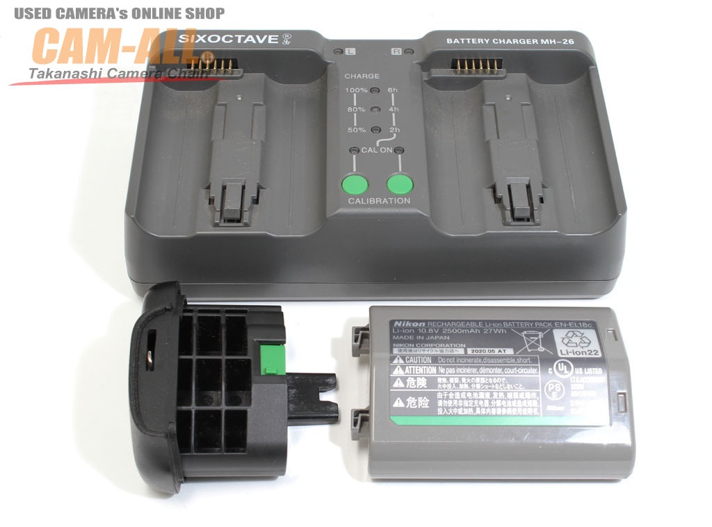 中古 ニコン バッテリーパック EN-EL18c + バッテリー室カバー BL-5 +