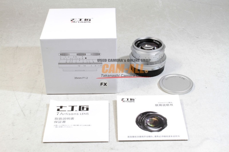 美品　7artisans 35mm f1.2 Ⅱ　Xマウント Amazon.com : 7artisans 35mm F1.2 Mark II Large Aperture Lens APS-C