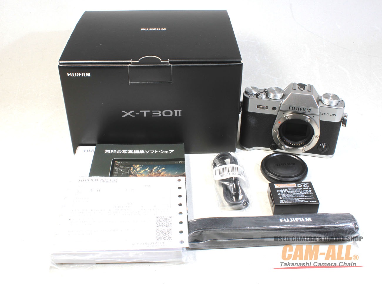 中古 フジフイルム X-T30IIシルバーボディ 程度：AA(極上品)
