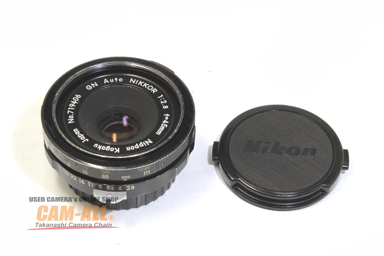 Nikon ニコン GN Auto Nikkor 45mm f2.8 非Ai ニコン GN nikkor 45mm f2.8 Fマウント 非ai Nippon Kogaku GN Auto