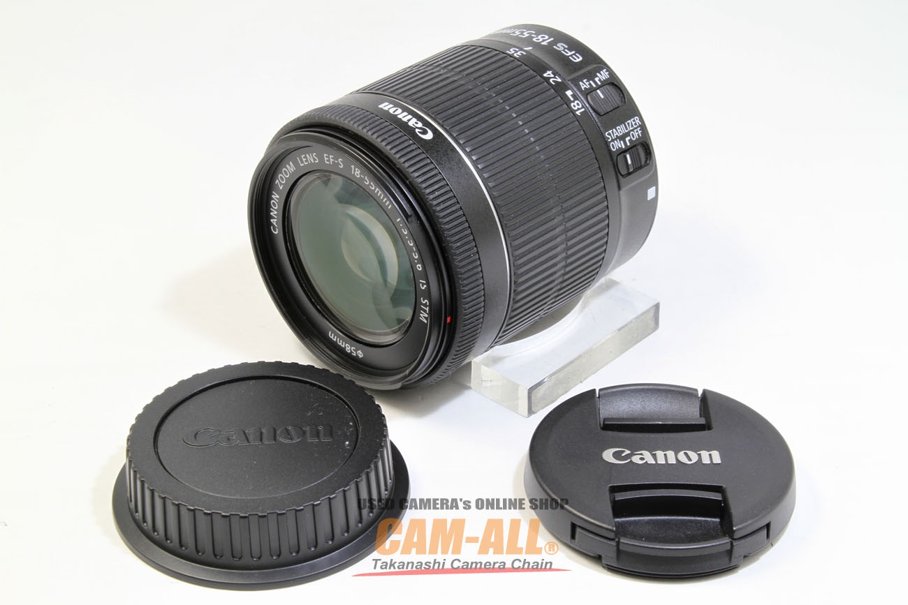 中古 良品マイナス キヤノン EF-S 18-55mm F3.5-5.6 IS STM キヤノン EF-S