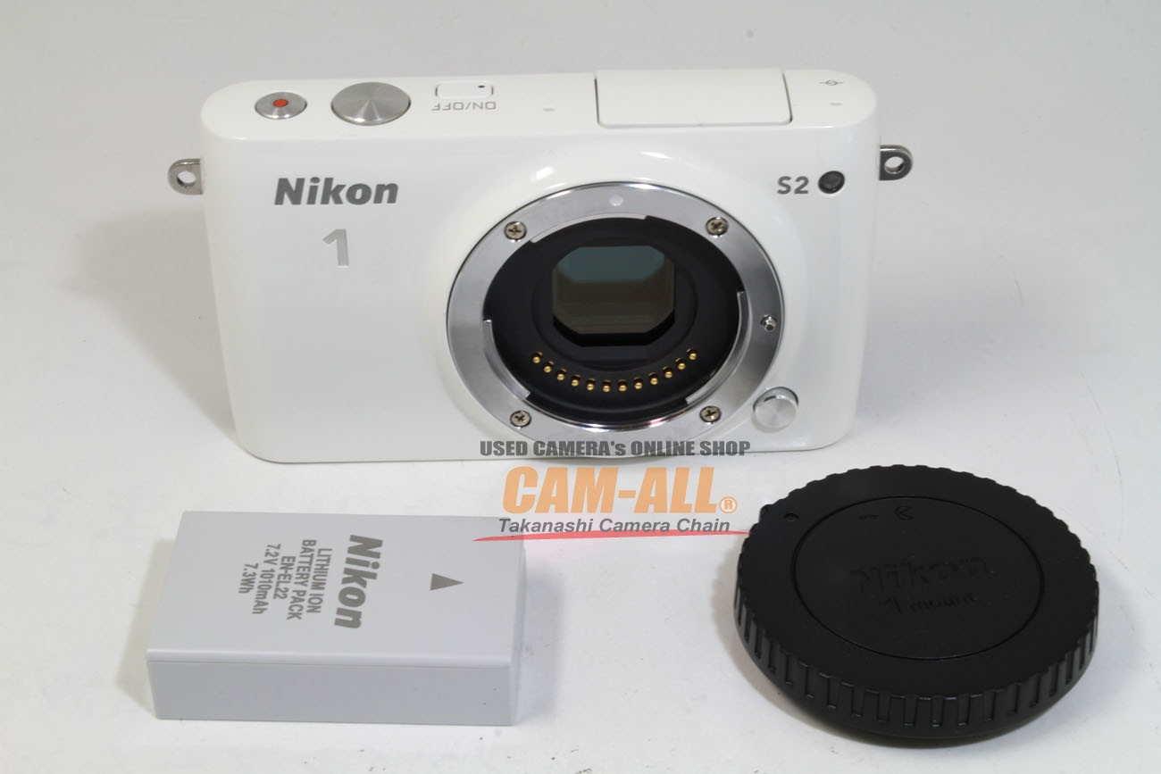中古 ニコン Nikon1 S2 ホワイトボディ 程度：A（新同品）