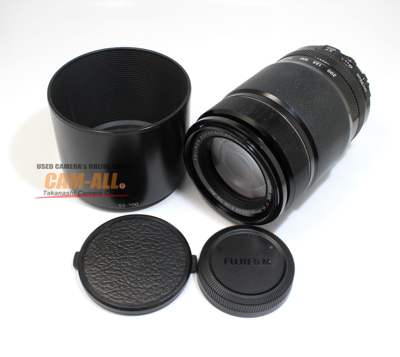 中古 フジフィルム XF55-200mm F3.5-4.8R LM OIS 程度：AB-（良品  