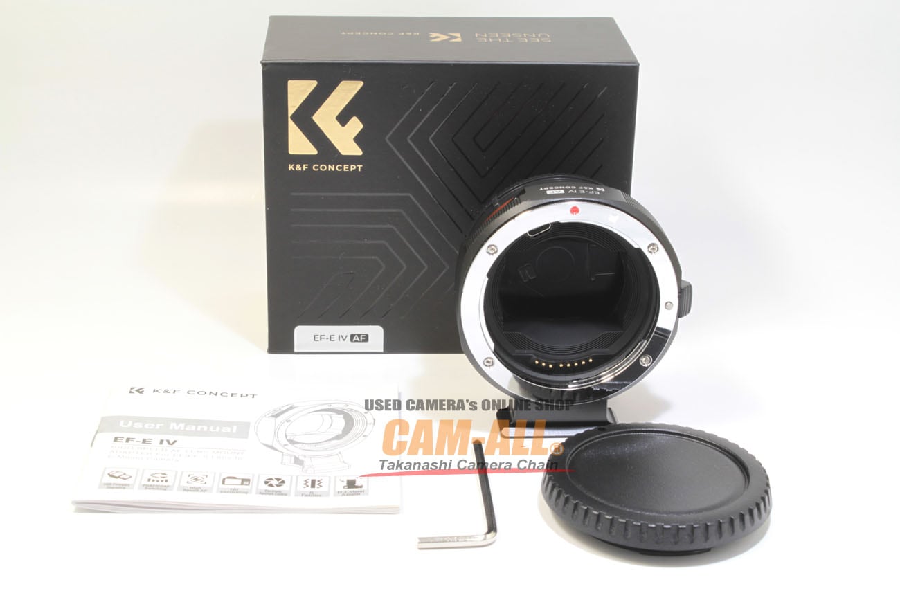 中古 K&F CONCEPT 電子マウントアダプター KF-EFE-AF IV 程度：A