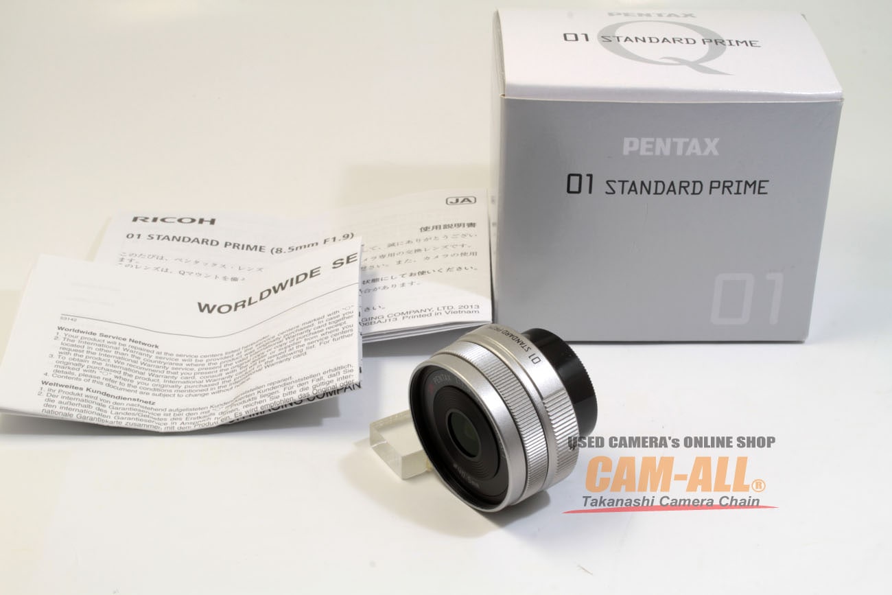 中古 ペンタックス Q用 8.5mm 1.9 AL 01 STANDARD PRIME 程度：AB(良品）