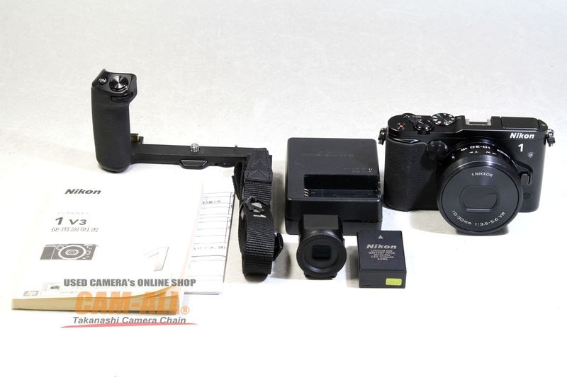 Nikon 1 V3 Digital Camera プレミアムキット 中古】Nikon ニコン 1 V3 プレミアムキット ブラック 元箱付き