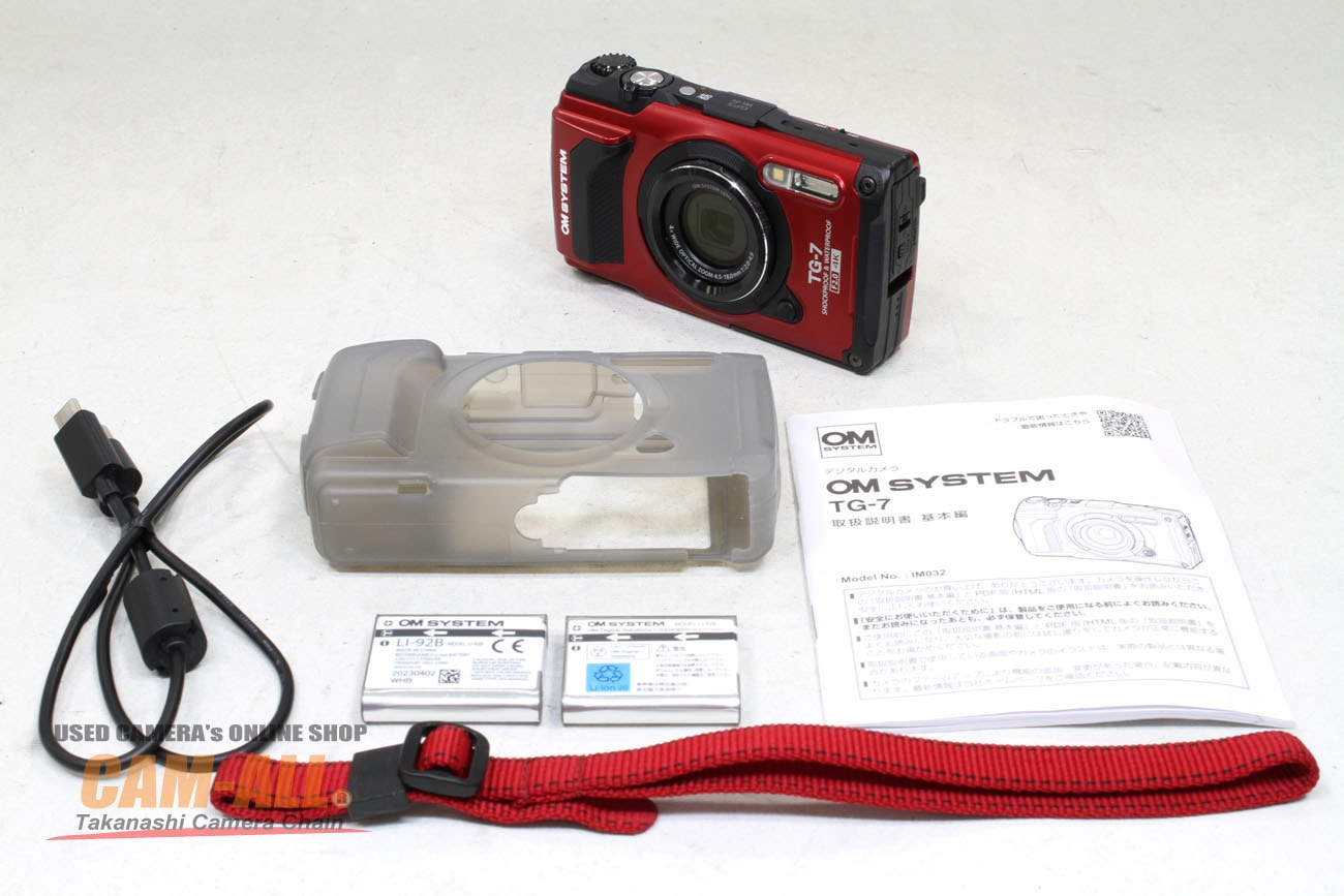 【使用済み美品】OM SYSTEM TG-7 レッド Buy TG-7 Red From OM SYSTEM