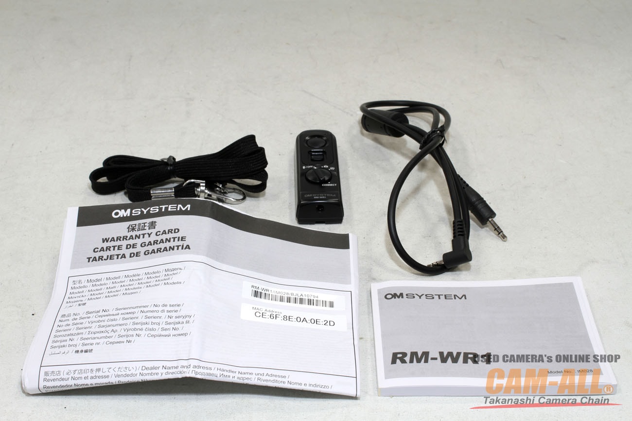 中古 OMシステム ワイヤレスリモコン RM-WR1 程度：AB（良品）