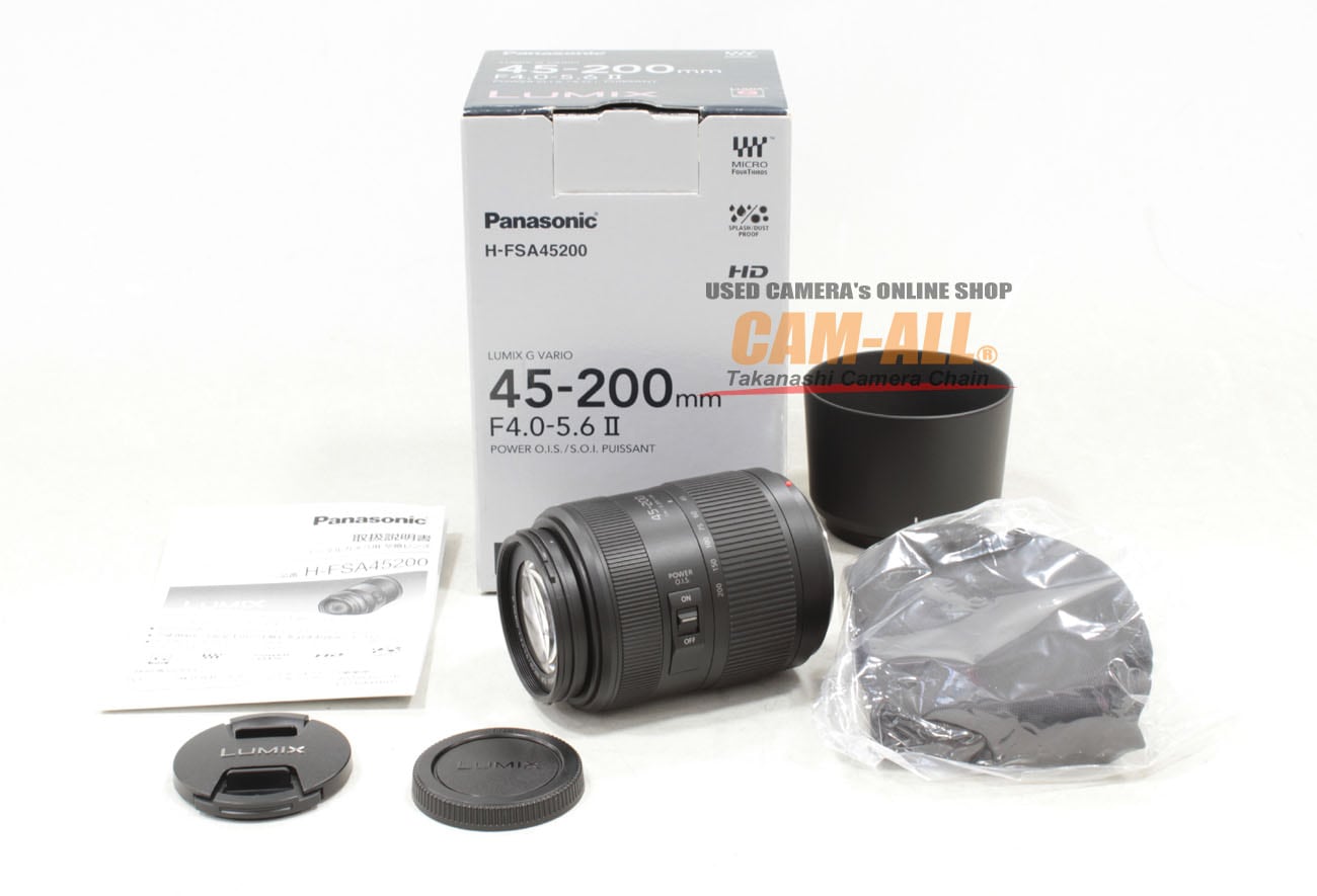 中古 パナソニック Gバリオ45-200mm F4-5.6 II POWER OIS 望遠レンズ