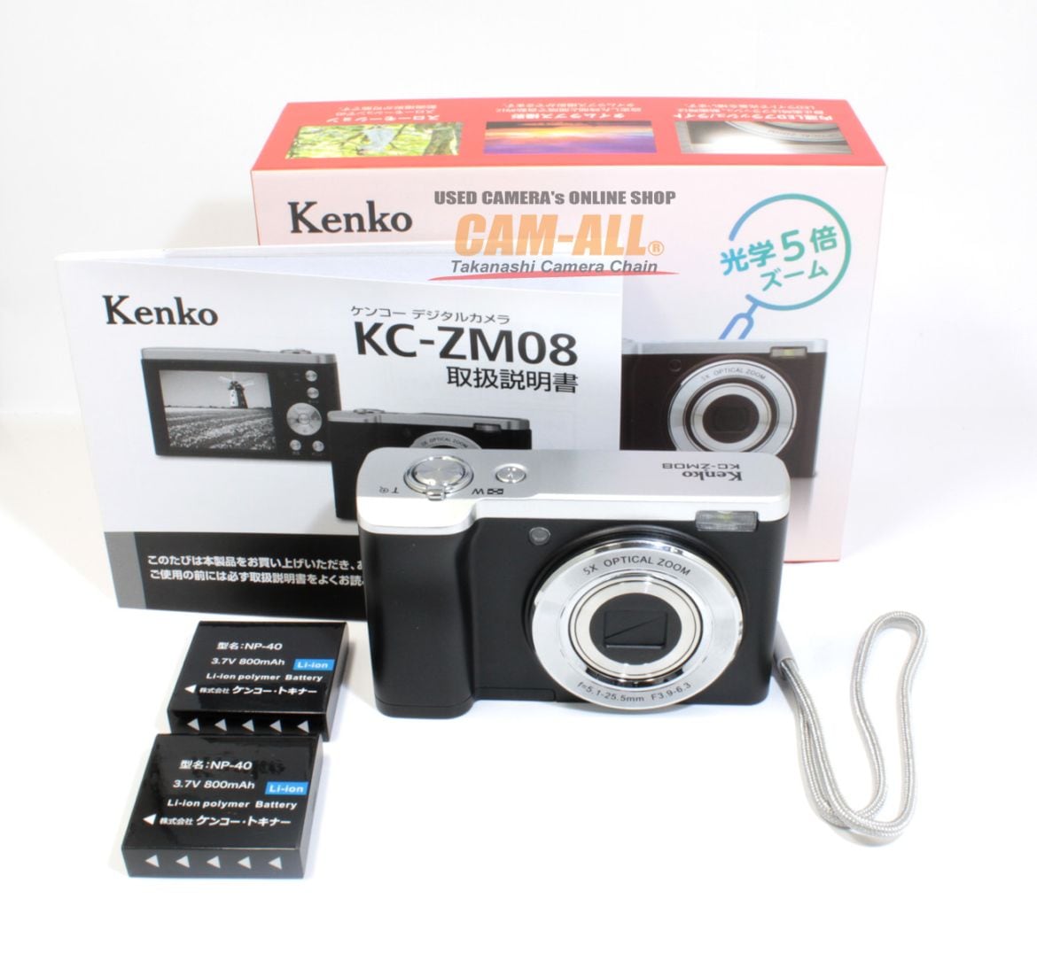 中古 ケンコー デジタルカメラ KC-ZM08 ブラック