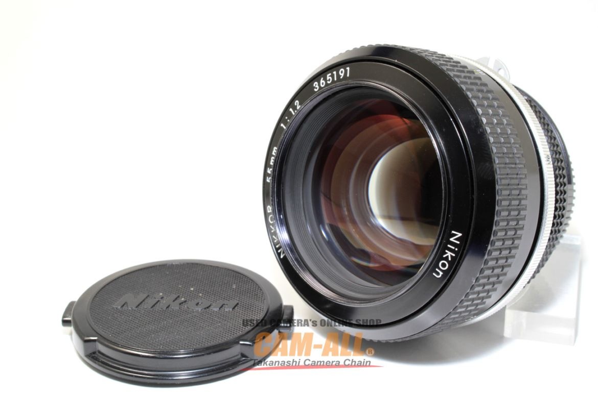 中古 ニコン ニューニッコール55mm F1.2（Ai改） Fマウントレンズ