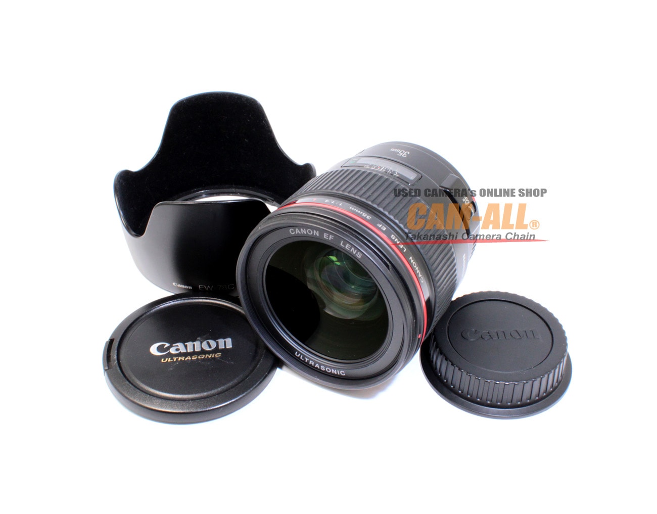 中古 キヤノン EF35mm F1.4L USM EFマウントレンズ