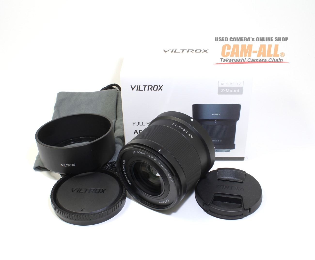 中古 VILTROX AF50mm F2 Z (ニコンZマウント用) 程度：A(新同品)