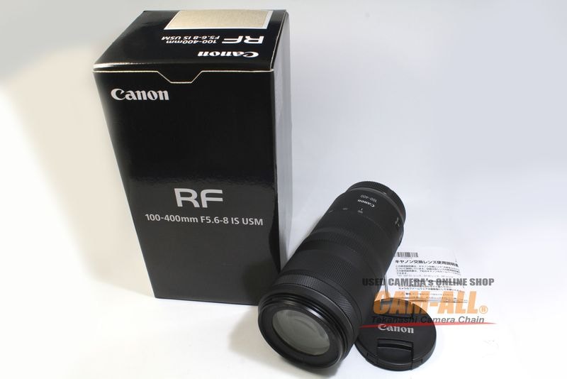 中古 キヤノン RF100-400mm F5.6-8 IS USM RFマウントレンズ