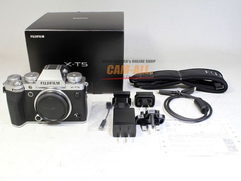 中古 フジフイルム X-T5 シルバーボディ（多言語モデル） 程度：AB（良品)