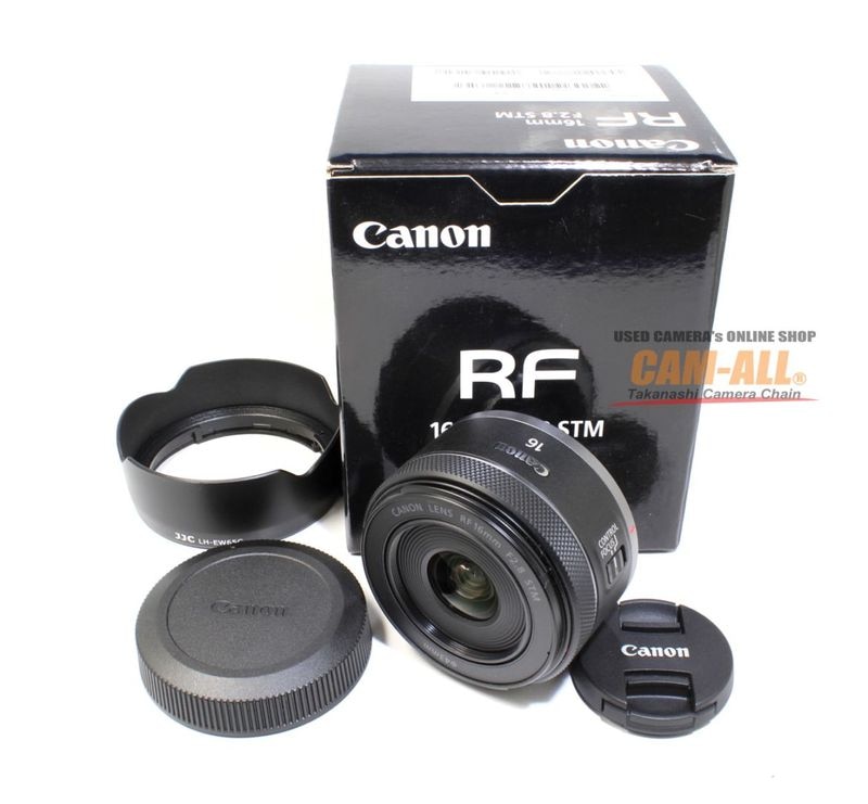 中古 キヤノン RF16mm F2.8 STM RFマウントレンズ