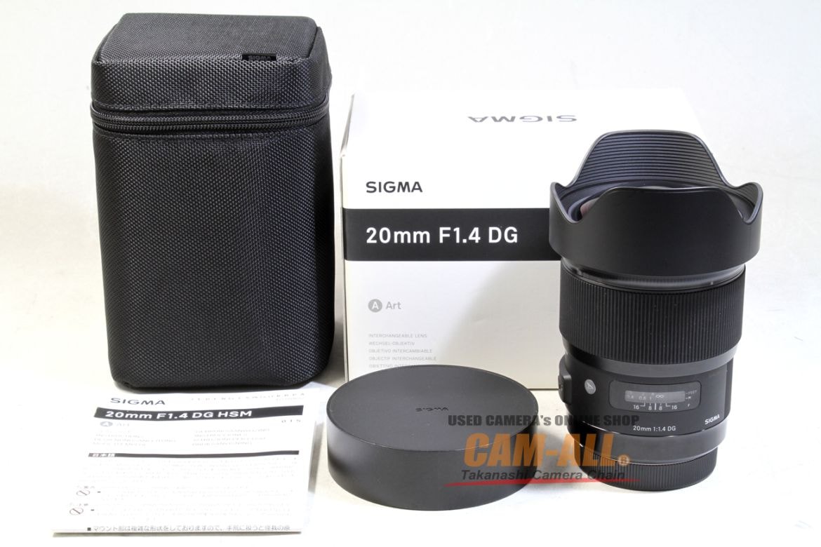 中古 シグマ Art20mm F1.4 DG HSM (キヤノンEFマウント) 程度：AB+