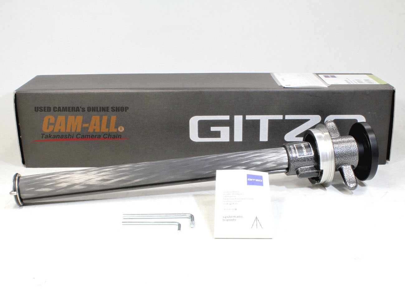 良品GITZO ラピッドセンターポール GS3512S システマティックカーボン 中古 ジッツォ システマティックカーボンラピッドセンターポール3型