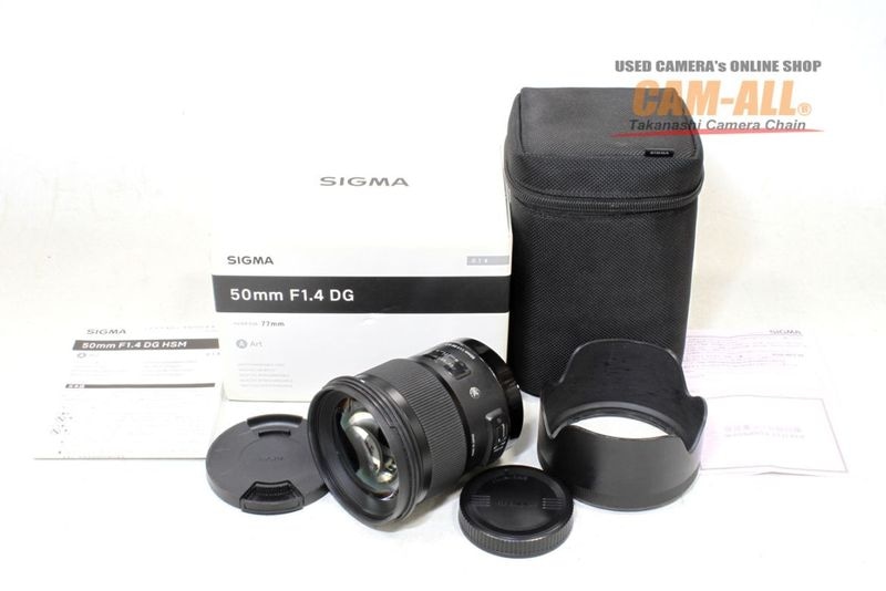 中古 シグマ Art 50mm F1.4 DG HSM（キヤノンEFマウント用）