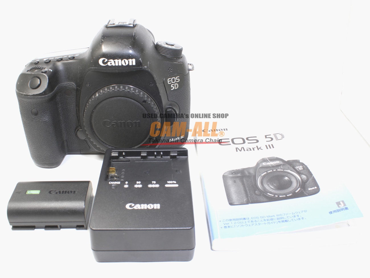 中古 キヤノン EOS-5D MarkIIIボディ（現状品） 程度：B（並品）