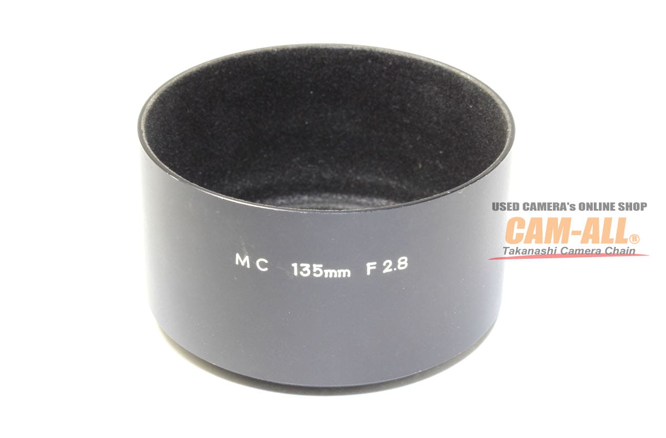 ミノルタ　MC24mmF2.8用　メタルレンズフード　（中古品） 中古 ミノルタ MC 135mm F2.8用メタルレンズフード(55mm径)