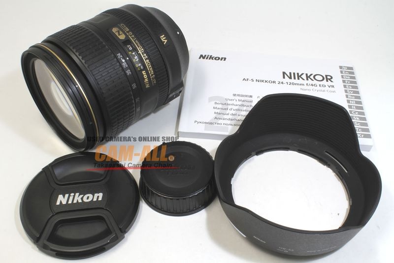 中古 ニコン AF-S 24-120mm F4.0G ED VR Fマウントレンズ