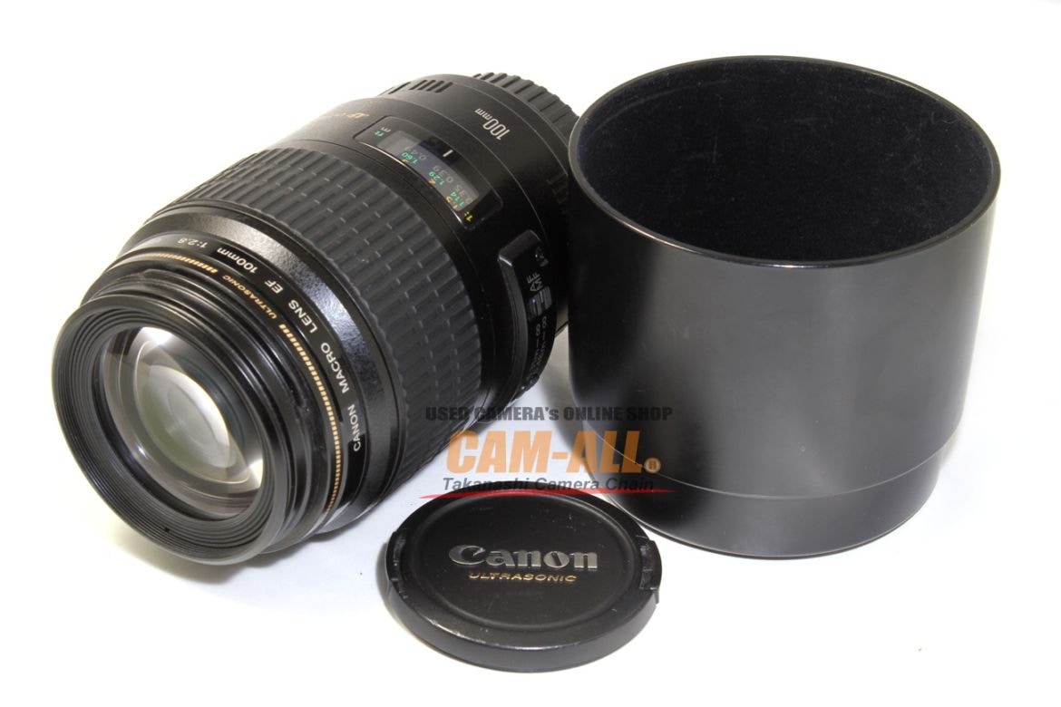中古 キヤノン EF100mm F2.8 マクロ USM 程度：AB-（良品マイナス)