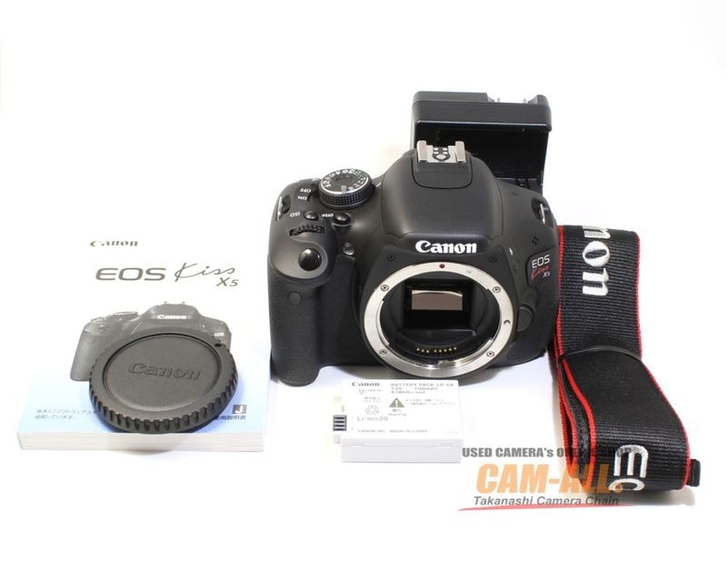 中古 キヤノン EOS-KiSS X5ボディ（現状品） 程度：B（並品）