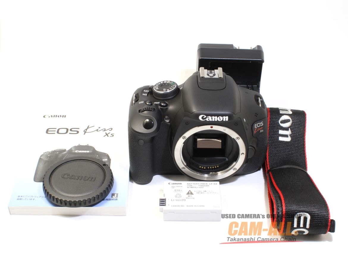 中古 キヤノン EOS-KiSS X5ボディ（現状品） 程度：B（並品）