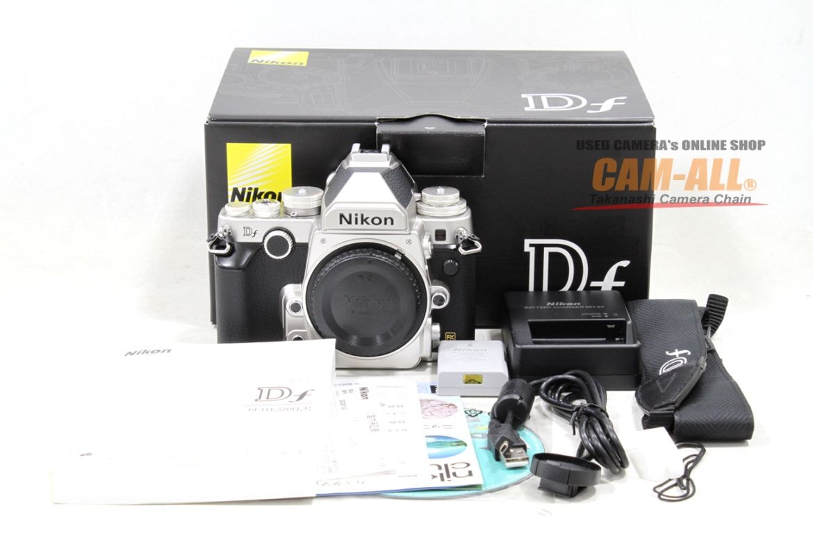 ニコンDf（シルバーボディ） 中古 ニコン Dfシルバーボディ 程度：AB-（良品マイナス）